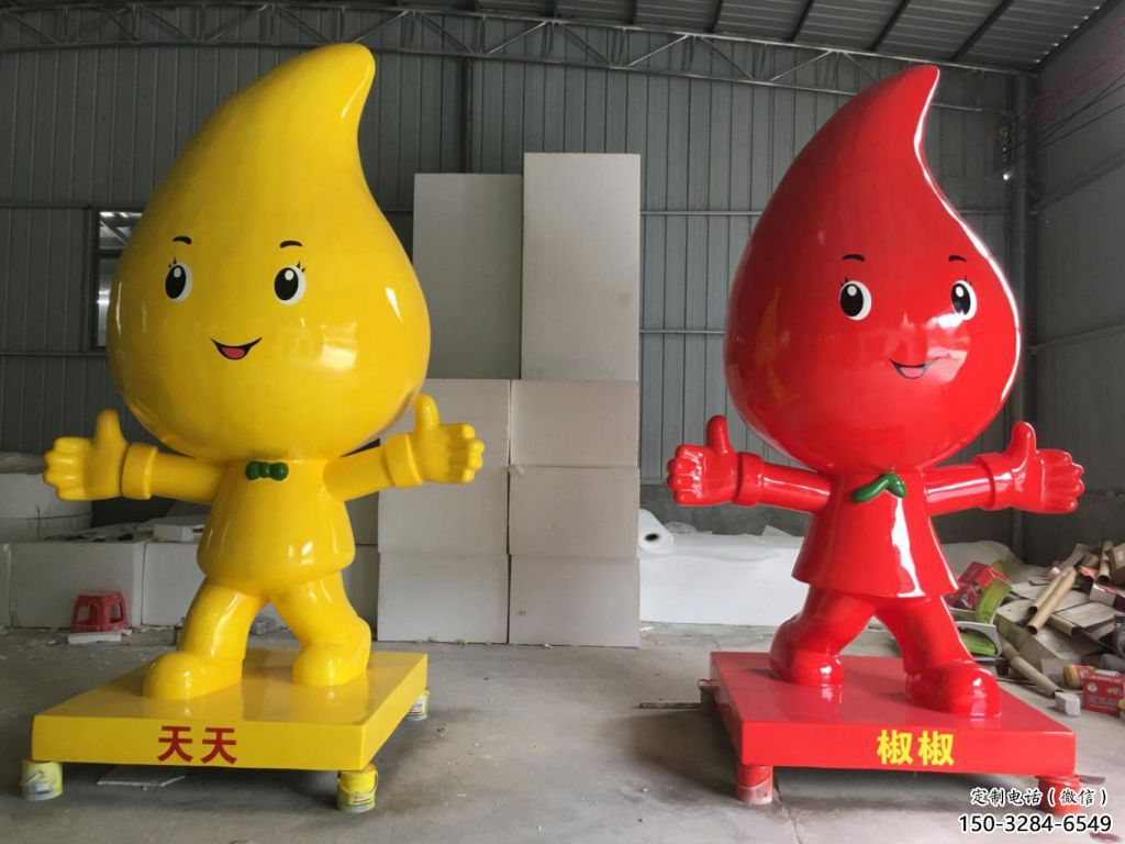 商場(chǎng)辣椒雕塑 仿真雕塑 店門(mén)口小品