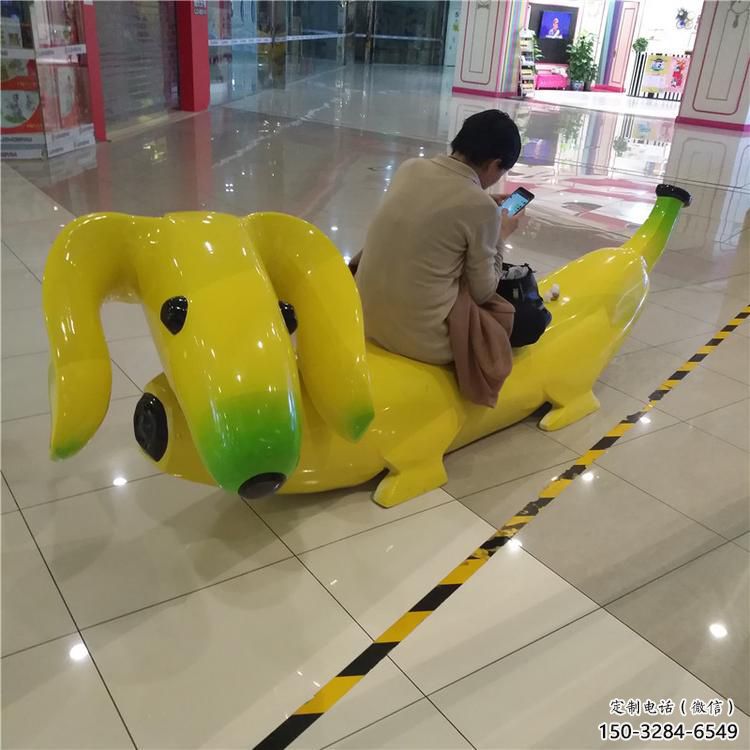香蕉坐凳雕塑 風(fēng)景區(qū)幾何雕塑 廣場(chǎng)小品