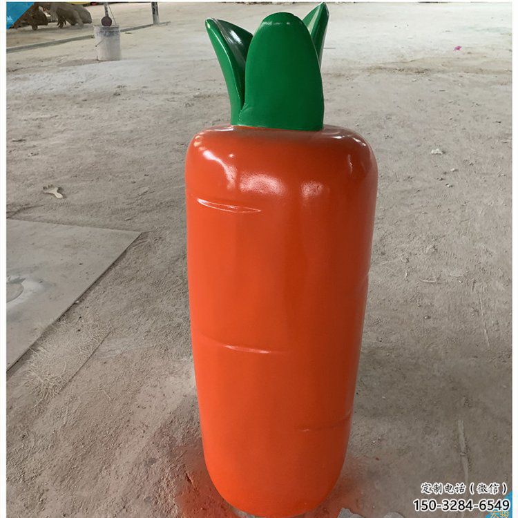 幾何胡蘿卜雕塑 庭院仿真雕塑 彩繪擺件