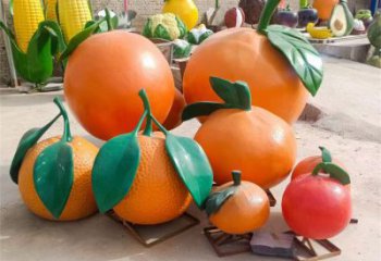 檸檬雕塑，水果仿真擺件，公園廣場雕塑 (10)