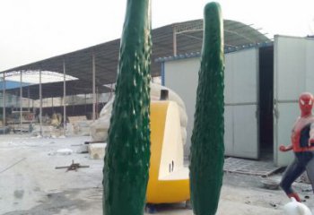 創(chuàng)意苦瓜雕塑 步行街店門(mén)口雕塑 蔬菜小品