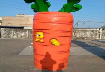 拉絲蘿卜雕塑 鏤空創意擺件 別墅區雕塑