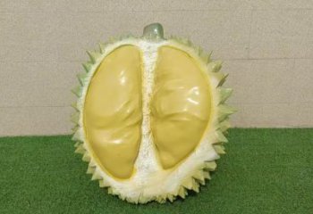 大型榴蓮雕塑 鍛造發光果蔬雕塑 房地產水果雕塑