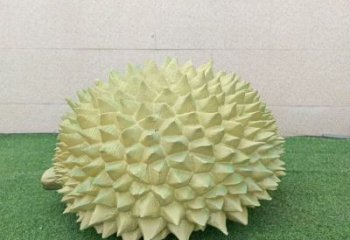 鍛造榴蓮雕塑 懸空餐飲店果蔬雕塑 戶外水果雕塑