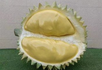 仿古榴蓮雕塑 騰飛草地果蔬雕塑 房地產水果雕塑