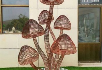 門口蘑菇雕塑 售樓處仿真雕塑 彩繪小品