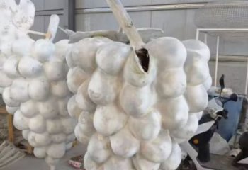 商業(yè)街葡萄雕塑 售樓處雕塑 水果擺件