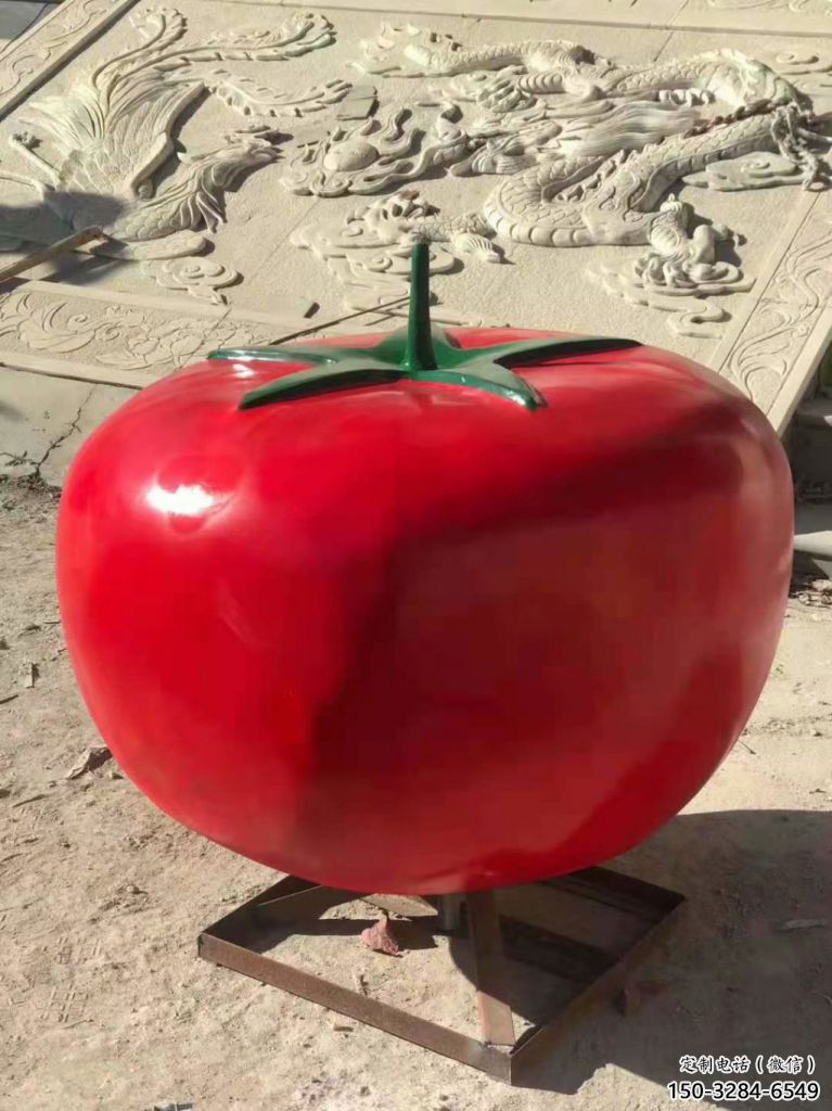 大型番茄雕塑 商業街廣場雕塑 彩繪擺件