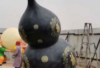 村口葫蘆雕塑廠 啞光雕塑 公園植物雕塑