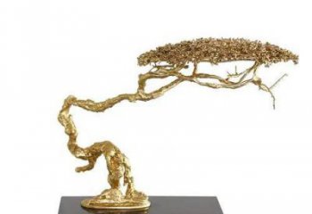 園林松樹雕塑 大型大樹雕塑 中式植物雕塑