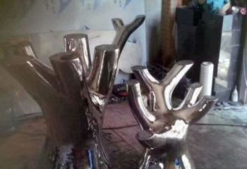 創(chuàng)意樹樁雕塑 啞光大樹雕塑 公園植物雕塑