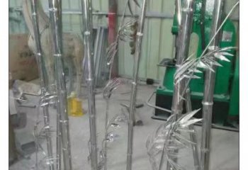 創意竹子雕塑 啞光竹類雕塑 公園植物雕塑