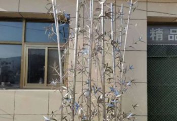 美陳竹子雕塑 異形竹類雕塑 酒店植物雕塑