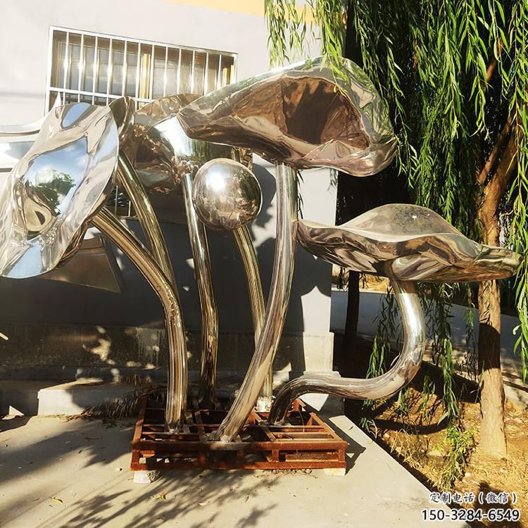 步行街荷葉雕塑 游樂場植物雕塑 鑄造花卉雕塑