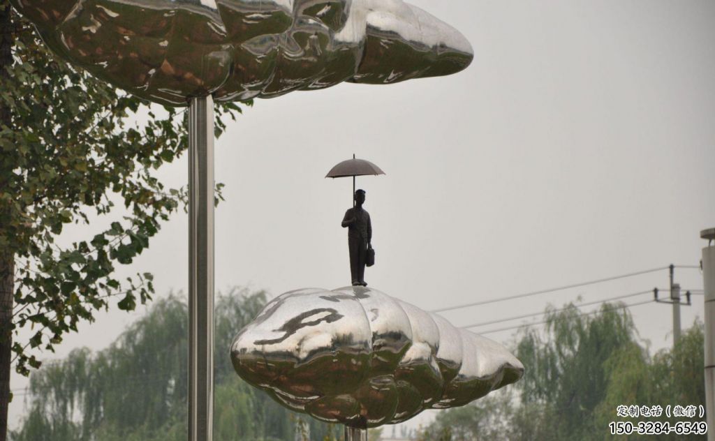 村口荷葉雕塑 啞光植物雕塑 公園花卉雕塑