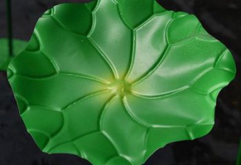 廣場荷葉雕塑 抽象植物雕塑 烤漆花卉雕塑