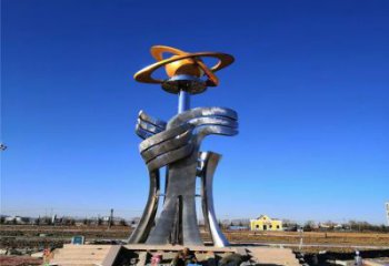 精神堡壘雕塑 仿真景觀標(biāo)牌雕塑 烤漆標(biāo)識(shí)雕塑