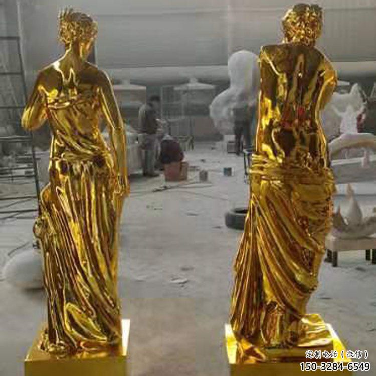 鏡面維納斯雕塑廠 烤漆大型西方雕塑 戶外肖像雕塑