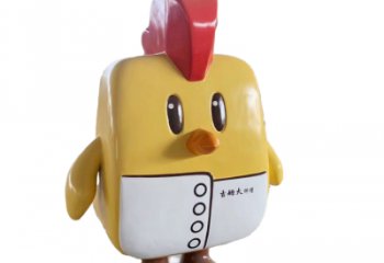 大型海綿寶寶雕塑 鍛造發光卡通雕塑 房地產動漫雕塑