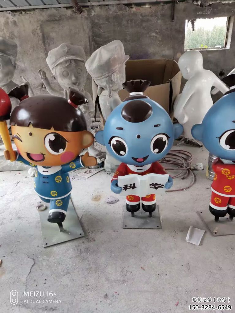 園林娃娃雕塑價(jià)格 田間彩繪雕塑 動漫擺件