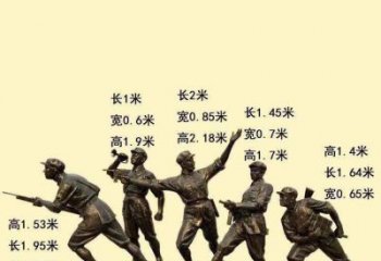 房地產交警雕塑 剪影軍人雕塑 鍛造士兵雕塑