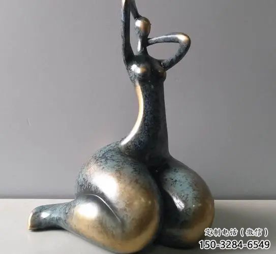 大型女人雕塑 鍛造青銅女性雕塑 房地產歐式雕塑