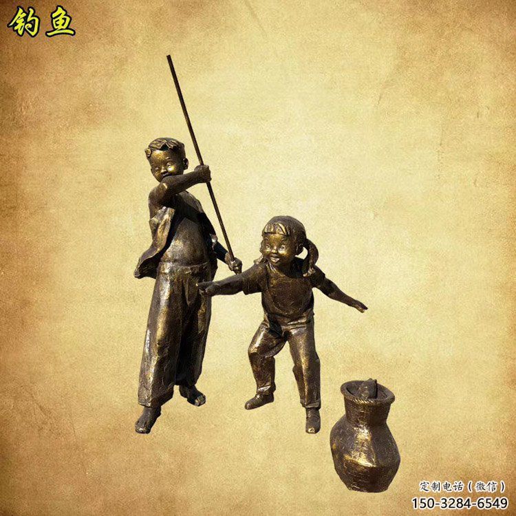 商場(chǎng)船夫雕塑 民俗雕塑 店門口小品