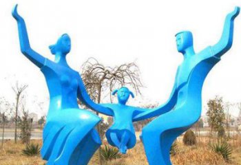 烤漆母親雕塑 幾何女人雕塑 室內肖像雕塑