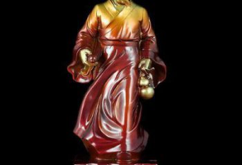 農村華佗雕塑 抽象藝術藥王雕塑 烤漆名醫雕塑