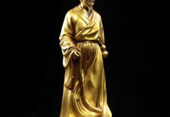 庭院華佗雕塑 公園草地名醫(yī)雕塑 鍛造藥王雕塑