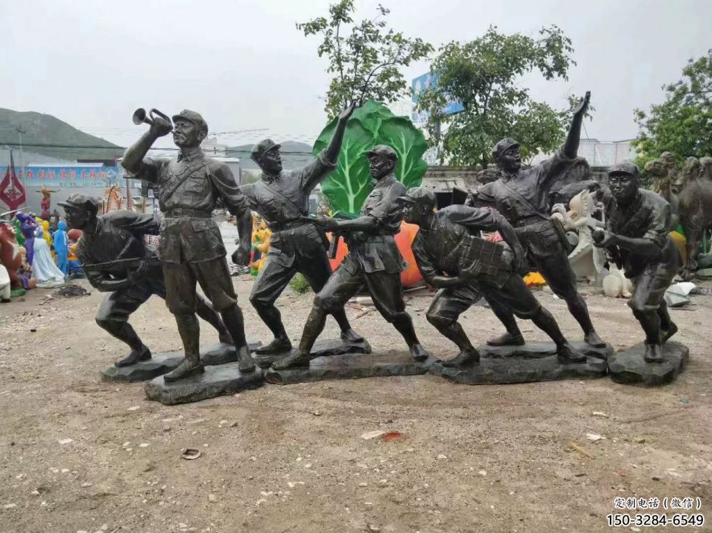 美陳武警雕塑 異形警察雕塑 酒店戰士雕塑