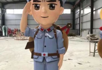景觀武警雕塑 彩繪警察雕塑 校園戰(zhàn)士雕塑