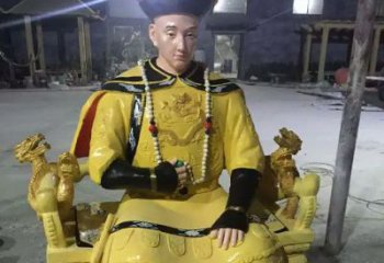 仿古皇帝雕塑 騰飛草地古代雕塑 房地產雕塑