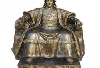 中式皇帝雕塑 鑄銅古代雕塑 鑄銅雕塑