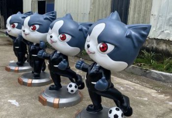 黑貓警長雕塑廠家 仿真卡通雕塑 街頭雕塑