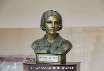 創(chuàng)意南丁格爾雕塑 鑄銅名人雕塑 公園頭像雕塑