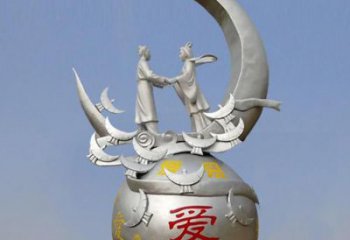 牛郎織女雕塑制作廠家，神話人物，古代人物小品