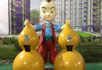 庭院濟公雕塑 公園草地雕塑 鍛造工藝雕塑