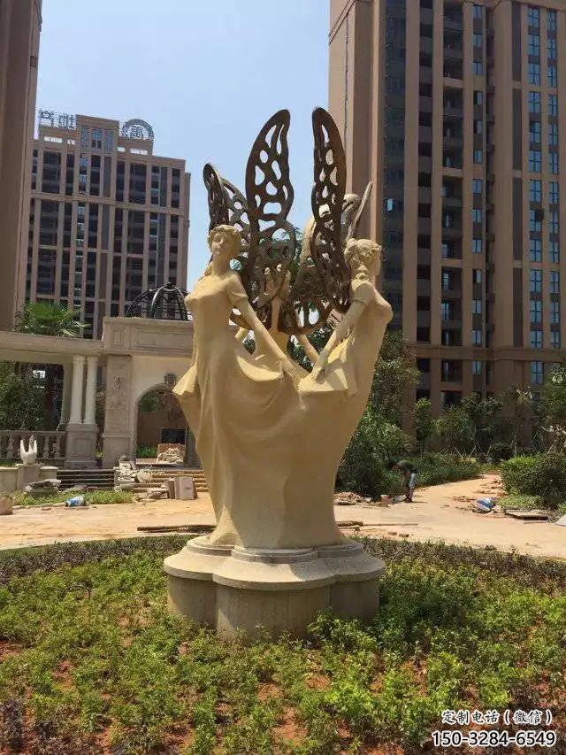 創意天使雕塑 鑄銅景觀小品 公園卡通雕塑