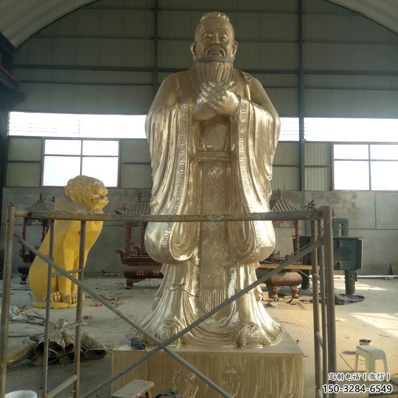 教育孔子雕塑 學(xué)校雕塑 步行街?jǐn)[件