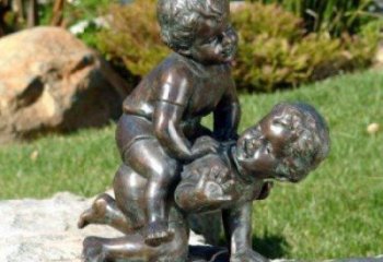 小孩子雕塑 景觀美陳兒童雕塑 現(xiàn)代童趣雕塑