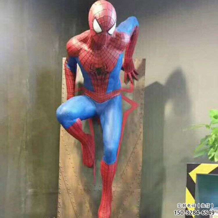 城市蜘蛛俠雕塑 風景區彩繪雕塑 抽象擺件