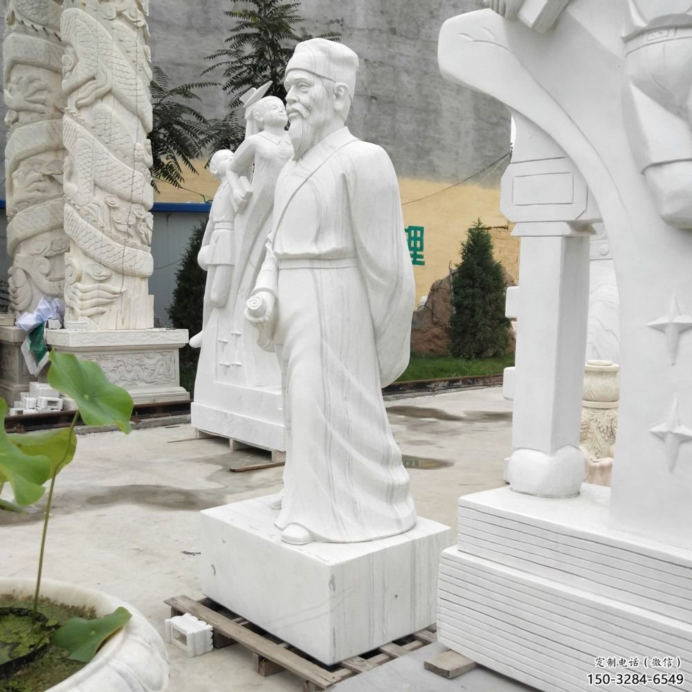 大型商場李時珍雕塑 仿真景觀人物雕塑 仿古名醫雕塑