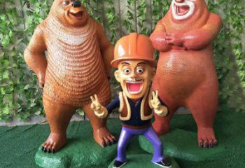 風景區熊大雕塑 售樓處廣場雕塑 仿真擺件