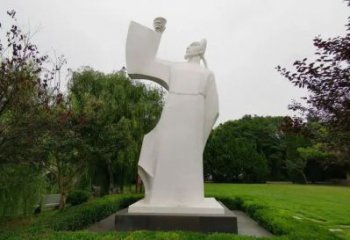 廣場李白雕塑 抽象景觀古代雕塑 烤漆詩人雕塑