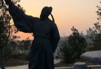 街道李白雕塑 現(xiàn)代景觀人物雕塑 彩繪詩(shī)人雕塑