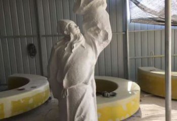 李白雕塑 抽象藝術人物雕塑 烤漆詩人雕塑