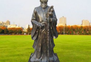 街道李時珍雕塑 現代景觀人物雕塑 彩繪名醫雕塑