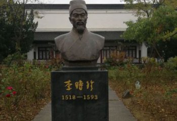 街頭李時珍雕塑 大型別墅區人物雕塑 鑄銅名醫雕塑
