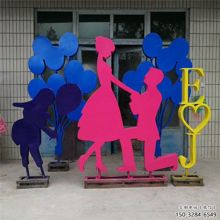 商場(chǎng)情侶雕塑 幸福雕塑 店門(mén)口小品